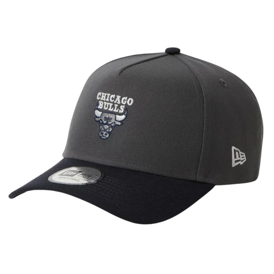 New Era Chicago Bulls Two Tone Grey Navy 9FORTY A-Frame Adjustable Cap