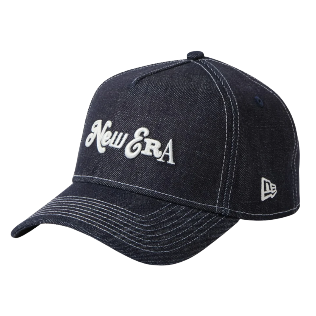 New Era Compilation Logo Navy 9FORTY A-Frame Adjustable Cap
