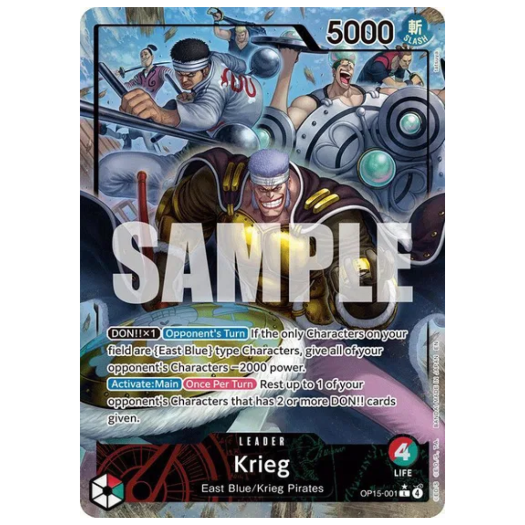 Krieg (OP15-001) (Alternate Art) Adventure on Kami's Island L • OP15-001 Foil