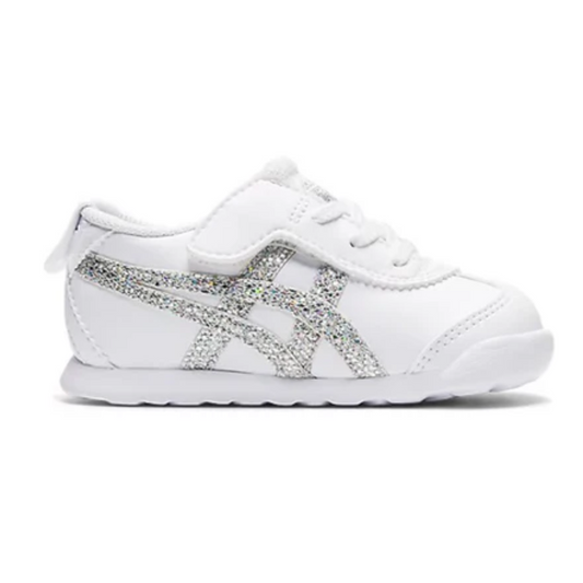 Onitsuka Tiger Mexico 66 White Silver Glitter Kids