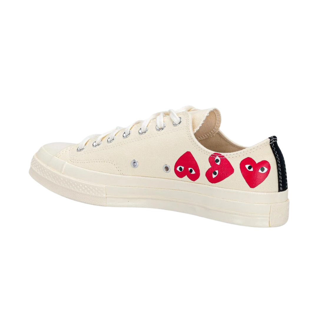 Converse Comme des Garons Play x Chuck 70 Low Top Red Multi Heart