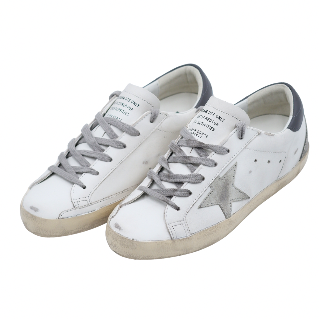 Golden Goose Grey Suede Star Super Star (Womens)