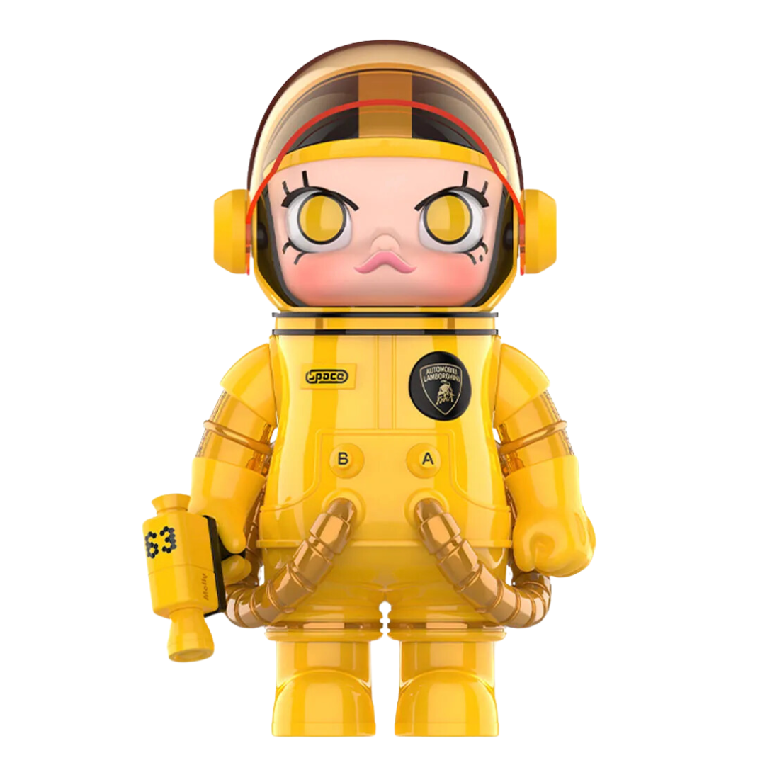 Popmart Mega Space Molly 1000% Automobili Lamborghini Yellow Edition 2024