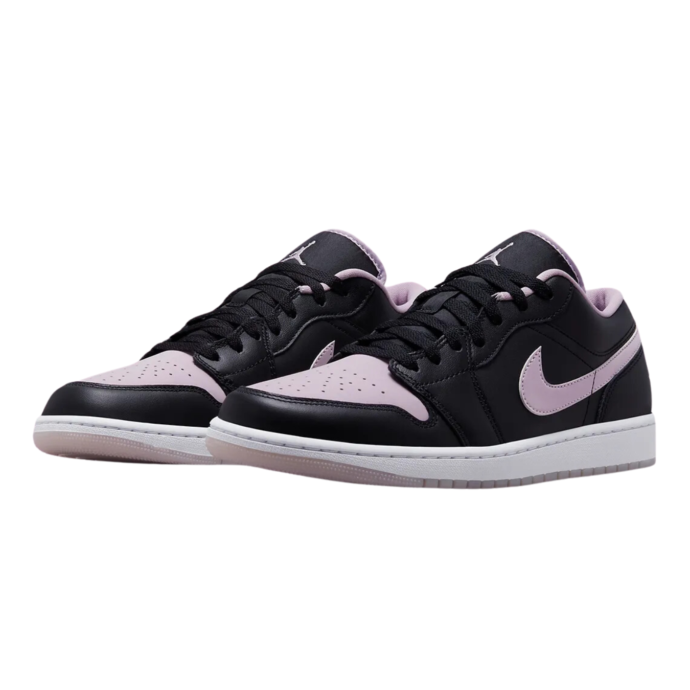 Air Jordan 1 Low Black Iced Lilac (Mens)