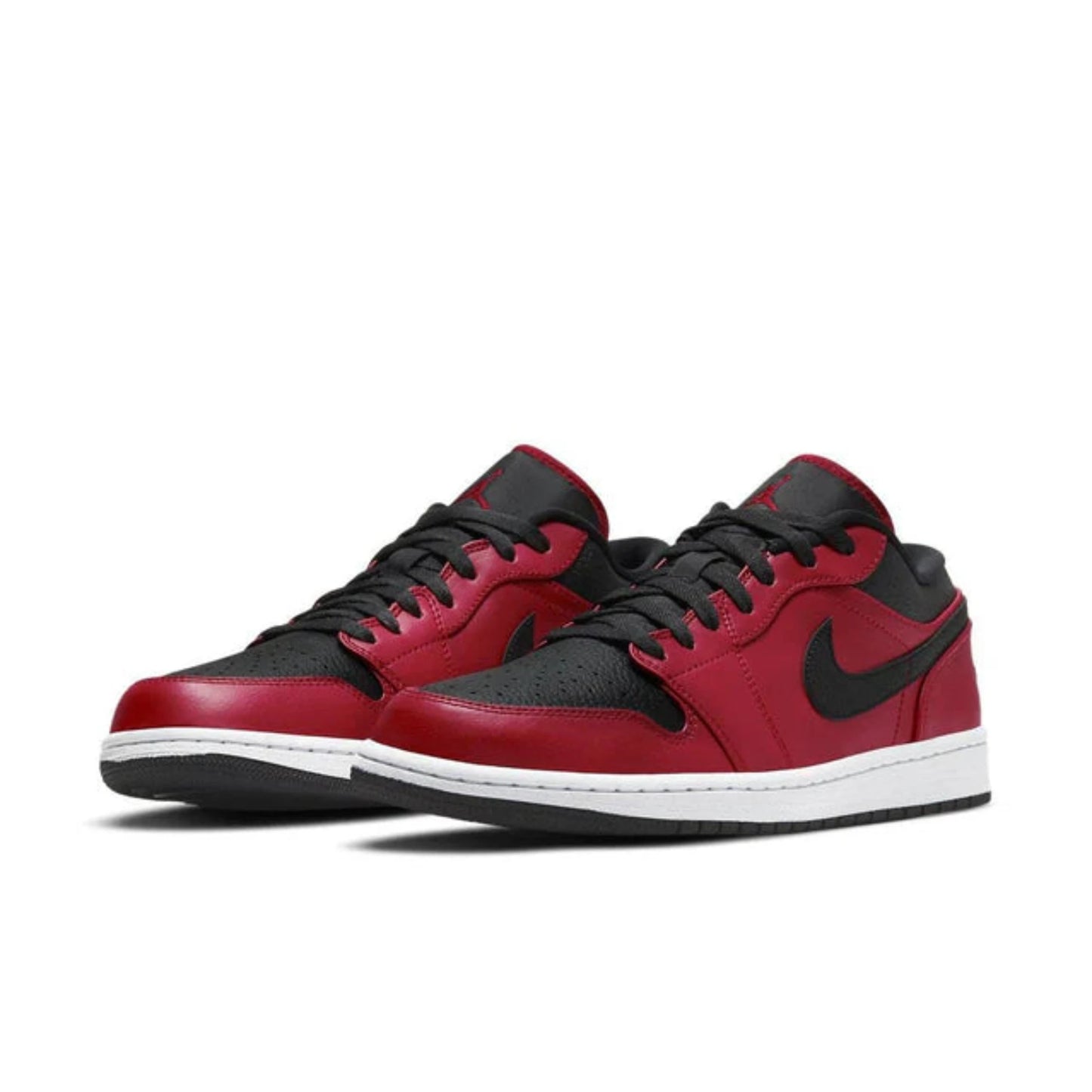 Air Jordan 1 Low Reverse Bred Pebbled Swoosh  (GS)