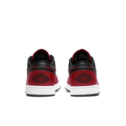 Air Jordan 1 Low Reverse Bred Pebbled Swoosh  (GS)