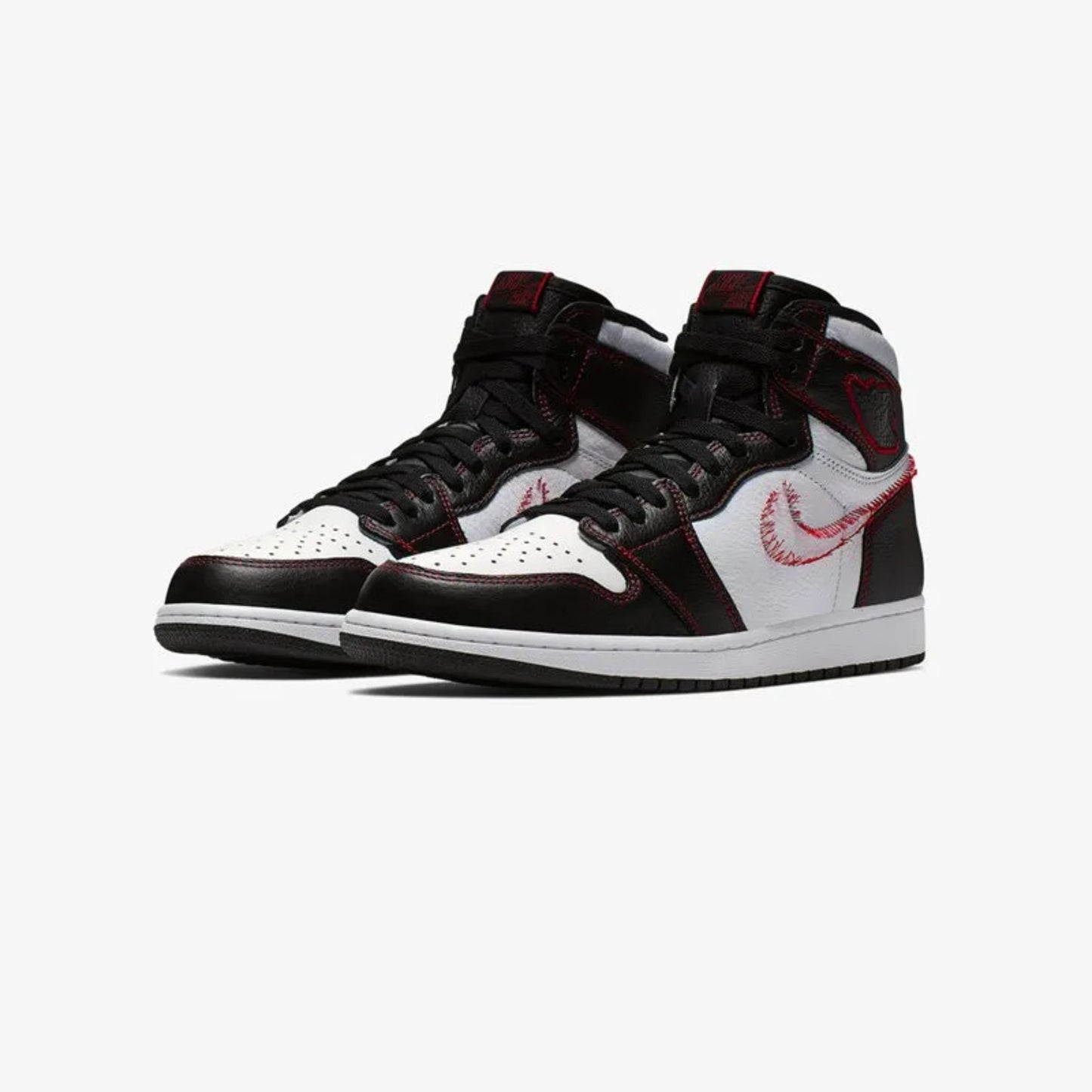 Air Jordan 1 Retro High Defiant White Black Gym Red