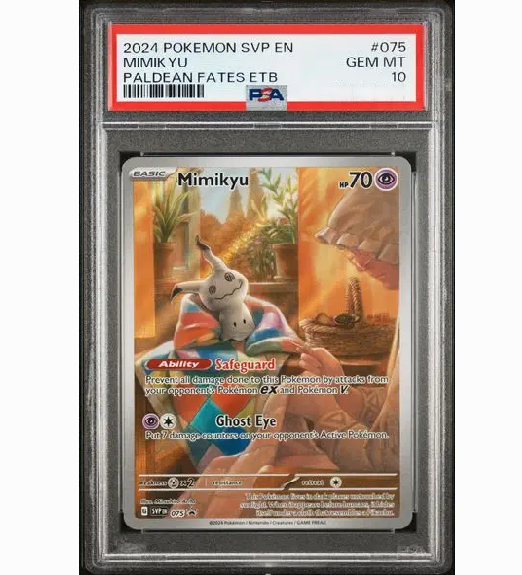 2024 POKEMON SVP EN-SV BLACK STAR PROMO #075 MIMIKYU PALDEAN FATES ETB
