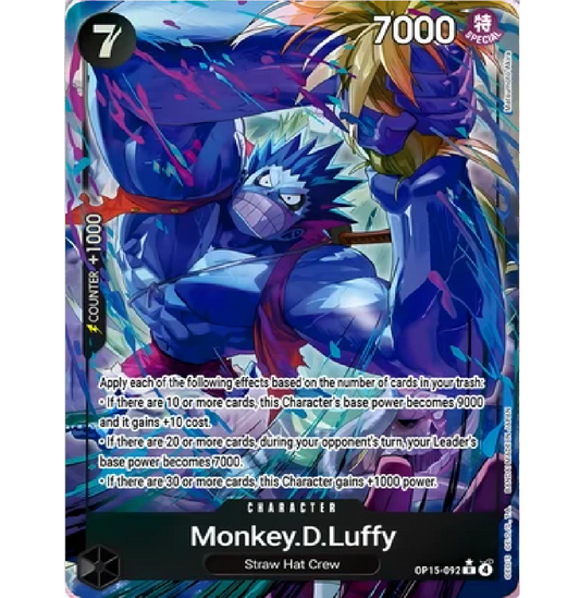 Monkey.D.Luffy (OP15-092) (Alternate Art) Adventure on Kami's Island R • OP15-092 Foil