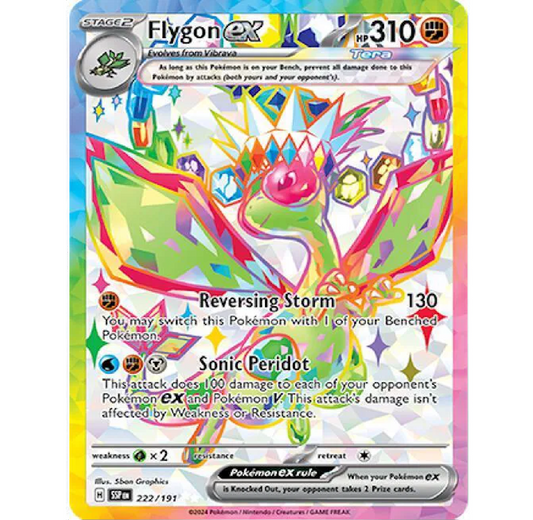 Flygon ex Surging Sparks Ultra Rare • 222/191 Holofoil