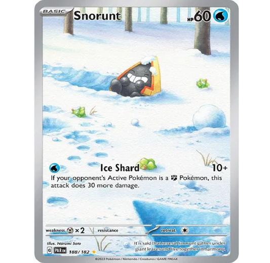 Snorunt Paradox Rift Illustration Rare • 188/182 Holofoil