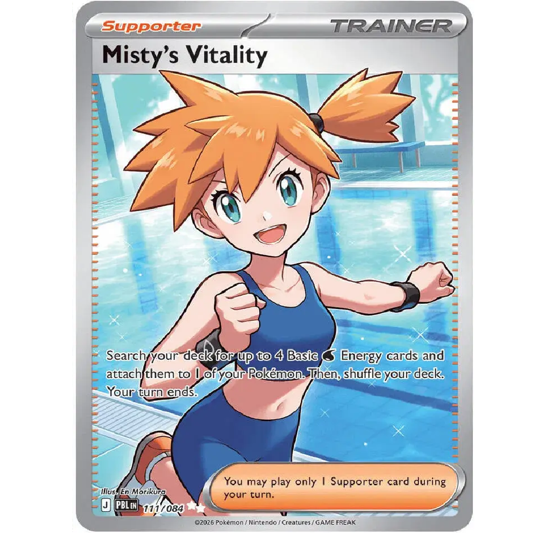 Misty's Vitality Pitch Black Ultra Rare • 111/084 Holofoil