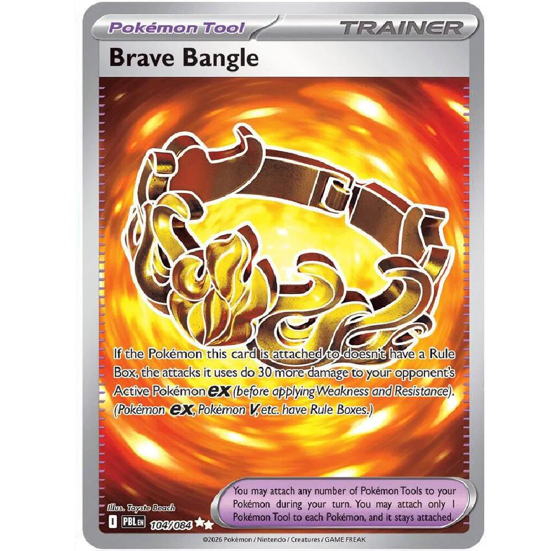 Brave Bangle Pitch Black Ultra Rare • 104/084 Holofoil