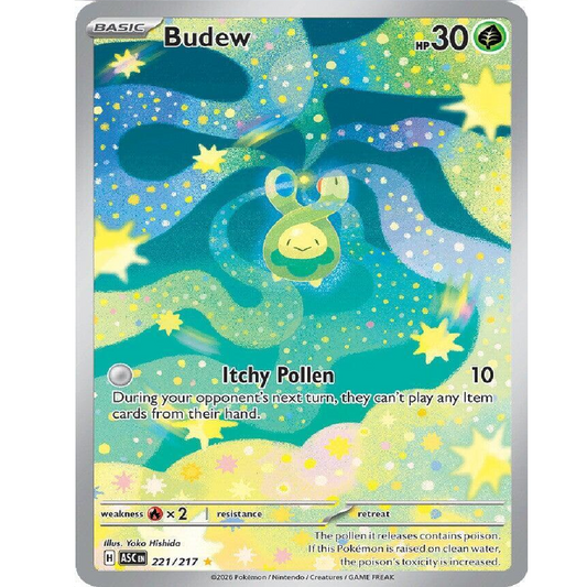 Budew Ascended Heroes Illustration Rare • 221/217 Holofoil