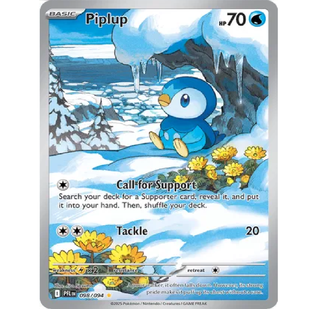 Piplup Phantasmal Flames Illustration Rare • 098/094 Holofoil