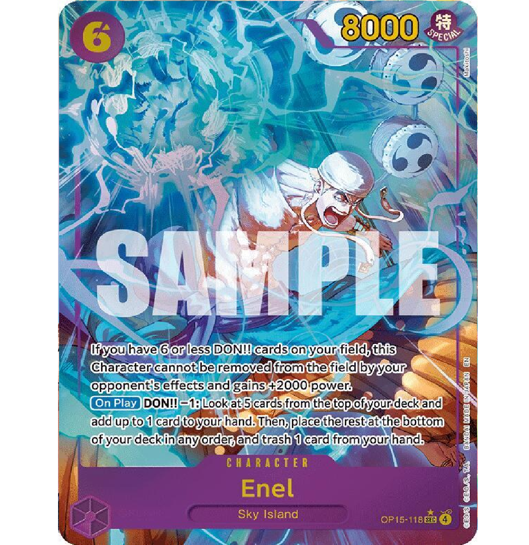 Enel (OP15-118) (Alternate Art) Adventure on Kami's Island SEC • OP15-118 Foil