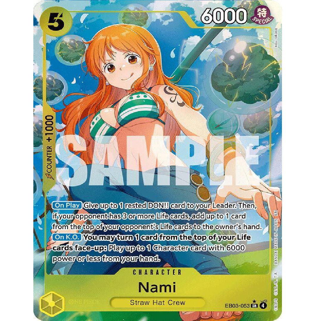 Nami (053) (Alternate Art) Extra Booster: One Piece Heroine's Edition SR • EB03-053 Foil