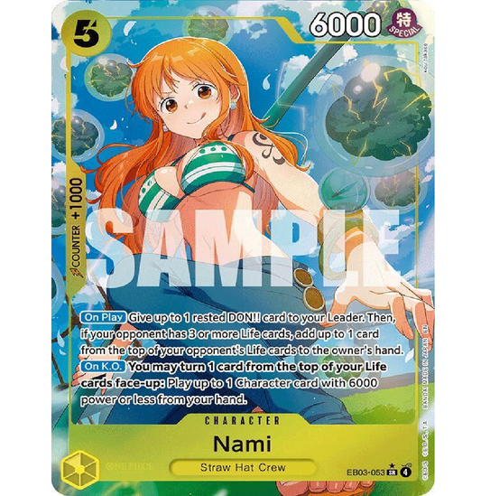 Nami (053) (Alternate Art) Extra Booster: One Piece Heroine's Edition SR • EB03-053 Foil