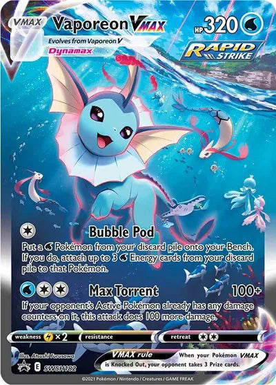 Vaporeon VMAX Sword & Shield Promo Promo • SWSH182 Holofoil