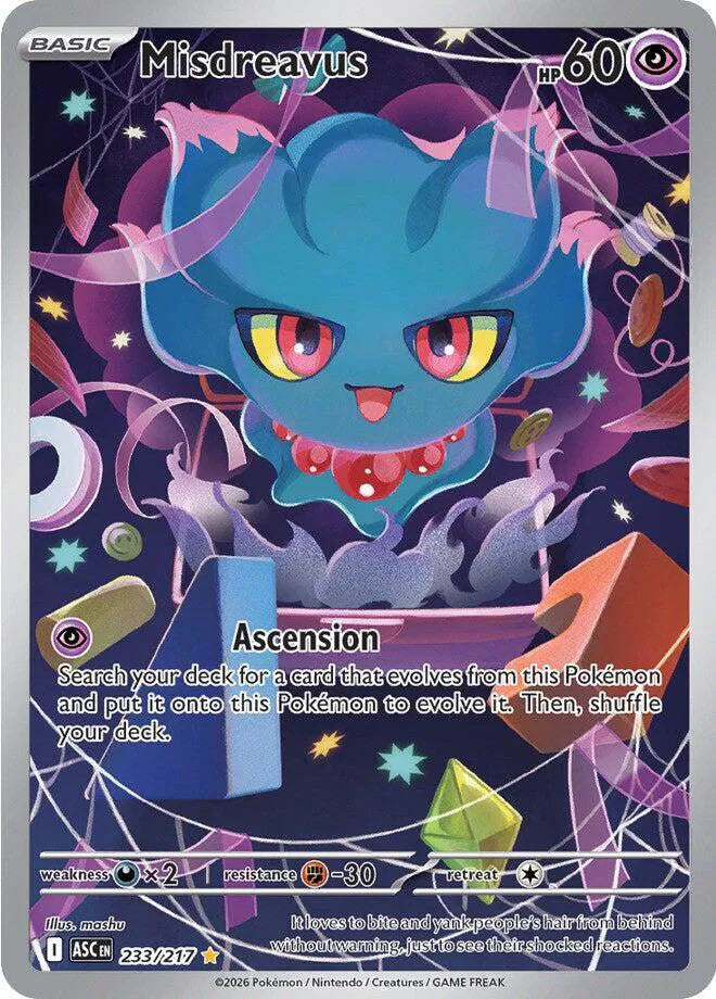 Misdreavus Ascended Heroes Illustration Rare • 233/217 Holofoil