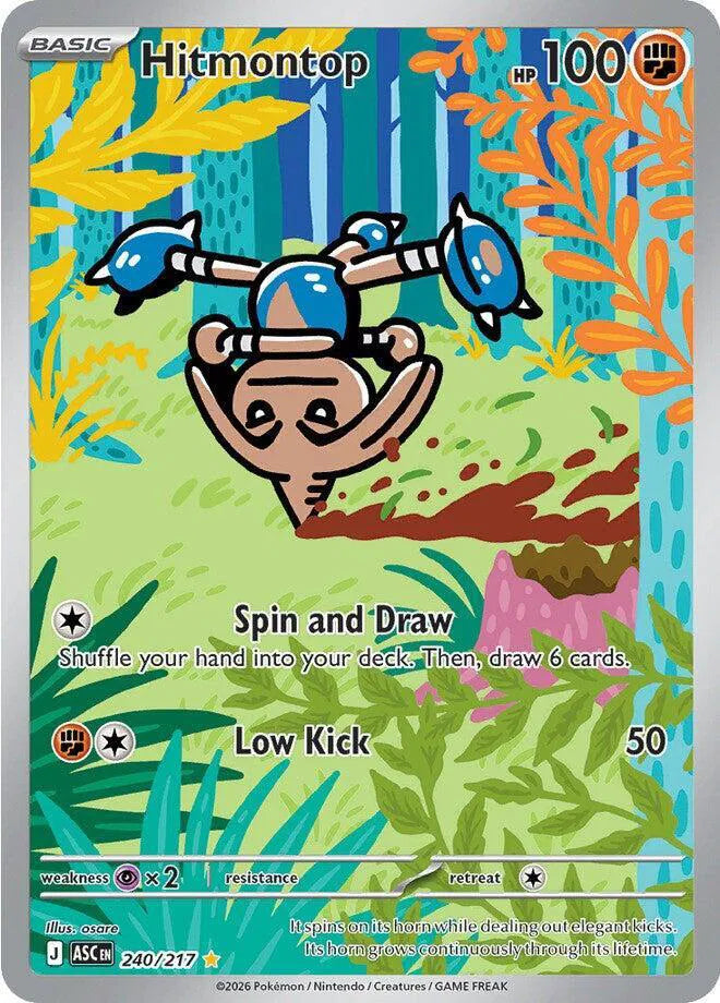 Hitmontop Ascended Heroes Illustration Rare • 240/217 Holofoil