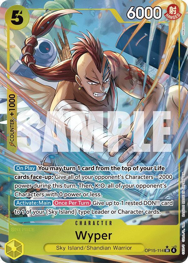 Wyper (Alternate Art) Adventure on Kami's Island SR • OP15-114 Foil