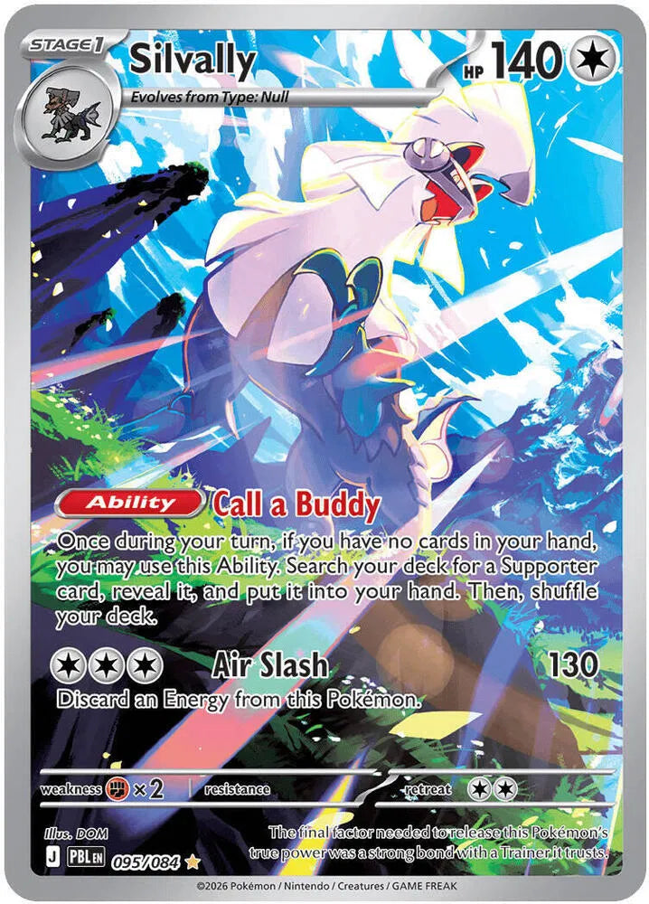 Silvally Pitch Black Illustration Rare • 095/084 Holofoil