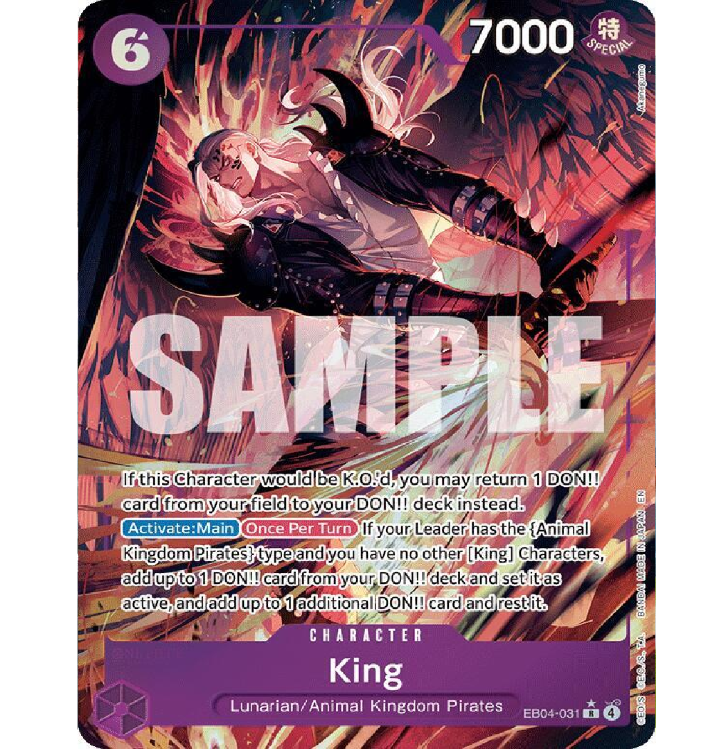 King (Alternate Art) The Azure Sea's Seven R • EB04-031 Foil