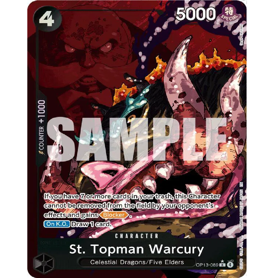 St. Topman Warcury (Alternate Art) Carrying On His Will R • OP13-089 Foil