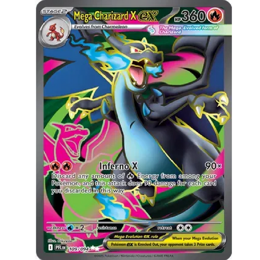 Mega Charizard X ex Phantasmal Flames Ultra Rare • 109/094 Holofoil