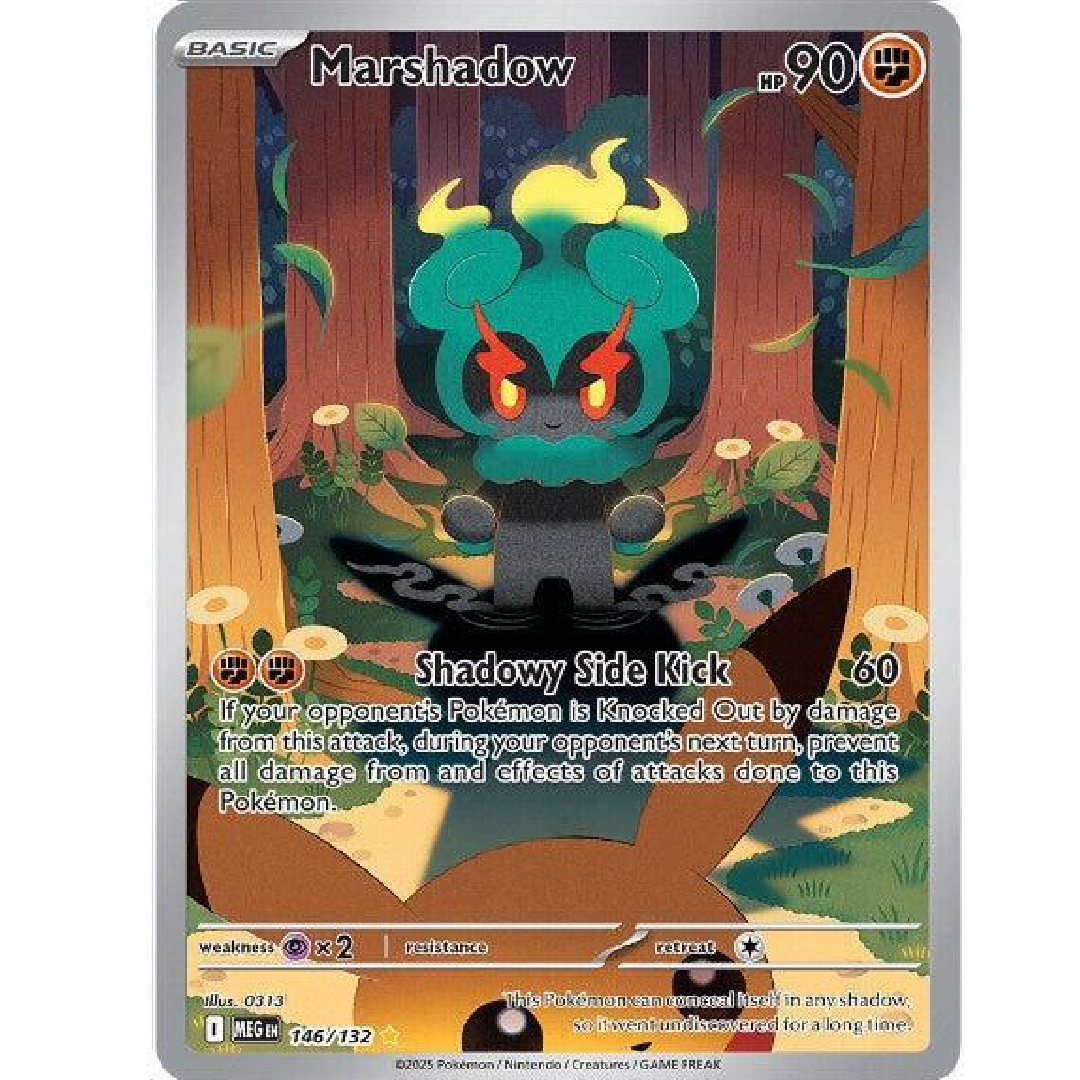 Marshadow Mega Evolution Illustration Rare • 146/132 Holofoil