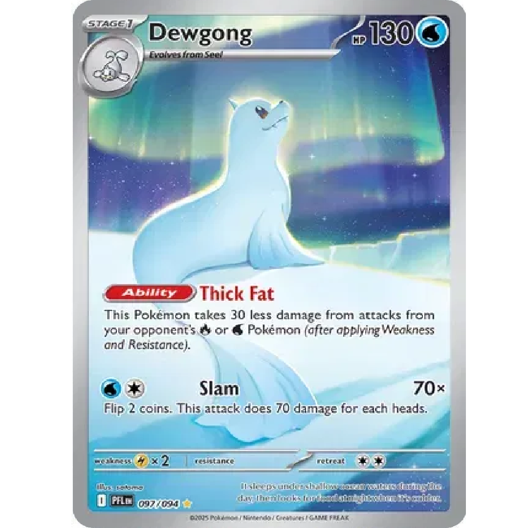Dewgong Phantasmal Flames Illustration Rare • 097/094 Holofoil
